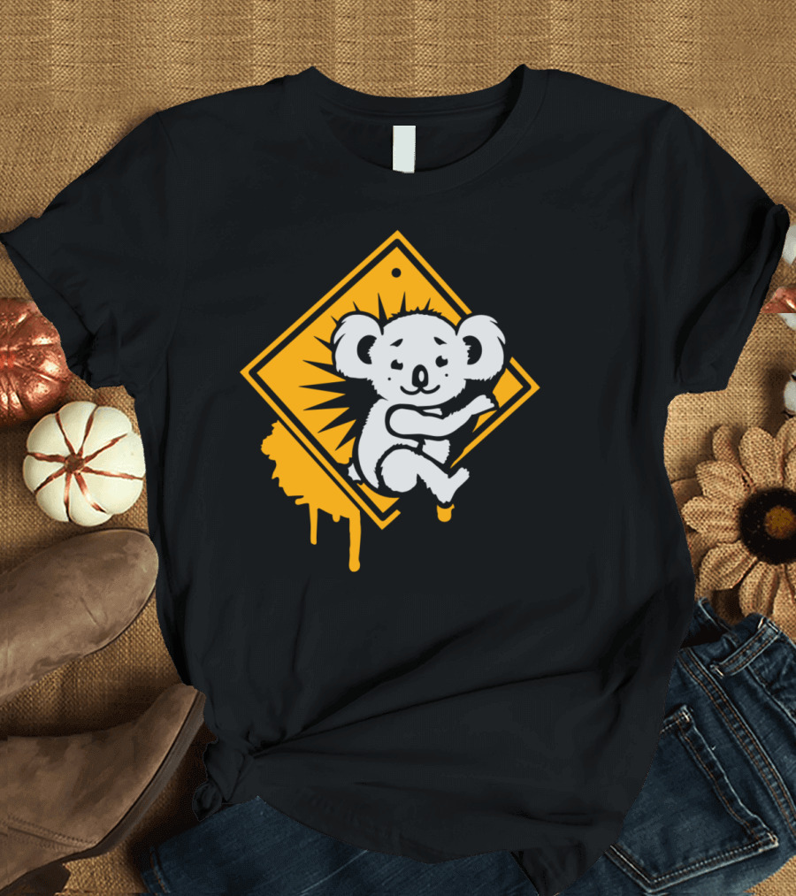 Koala Street Sign Graffiti Art Australia T-Shirt