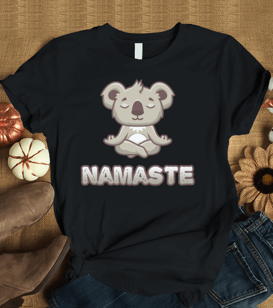 Namaste Koala Meditation Yoga T-Shirt