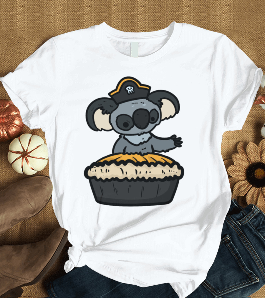 Koala Pirate with Pie T-Shirt
