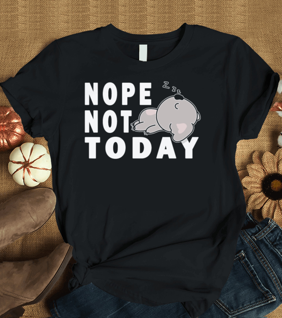 Sleepy Nope Not Today Lazy Koala Nap T-Shirt