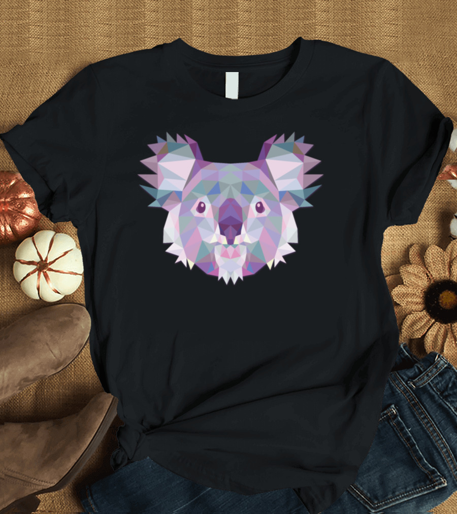 Polygonal Koala Geometric T-Shirt