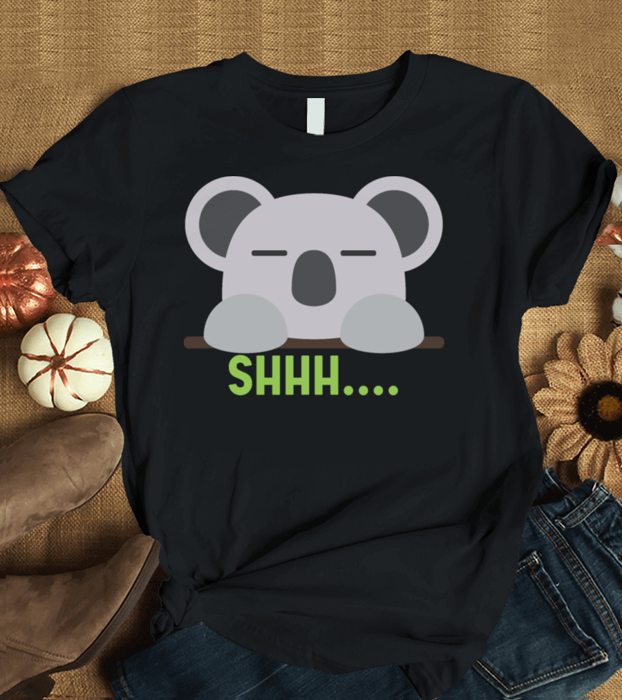 Shhh Sleeping Koalaqwuos T-Shirt