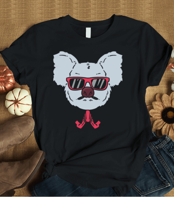 T-Shirt: Teacher Koala with Sunglasses and Cape T-Shirt Teacher Koala with Sunglasses and Cape T-Shirt