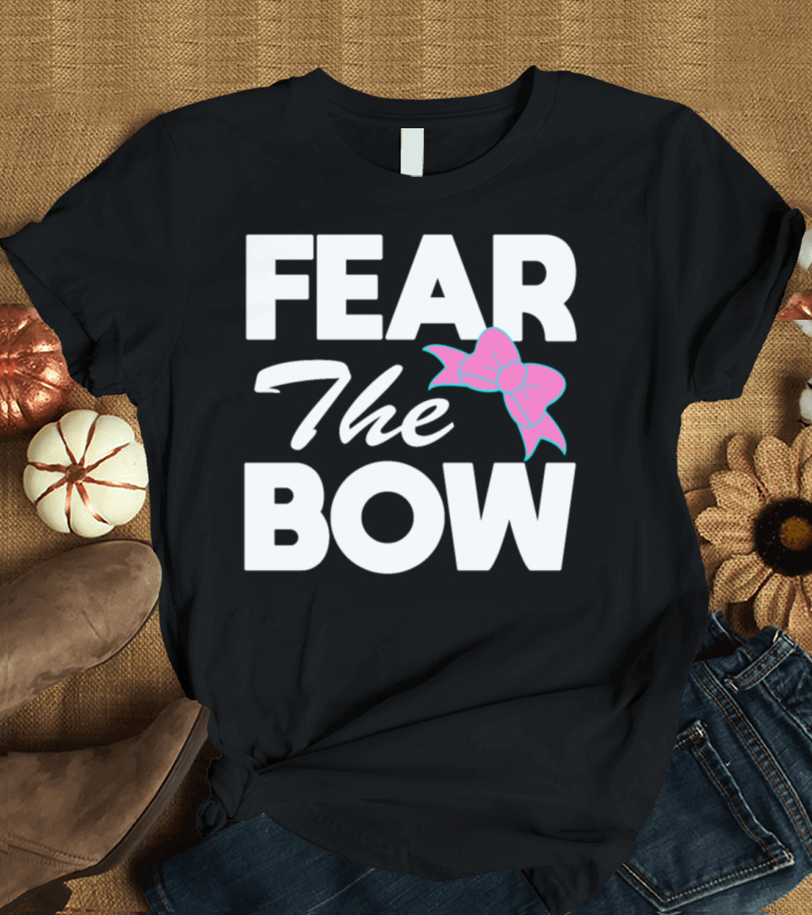 Fear The Bow Cute Cheerleading Bow T-Shirt