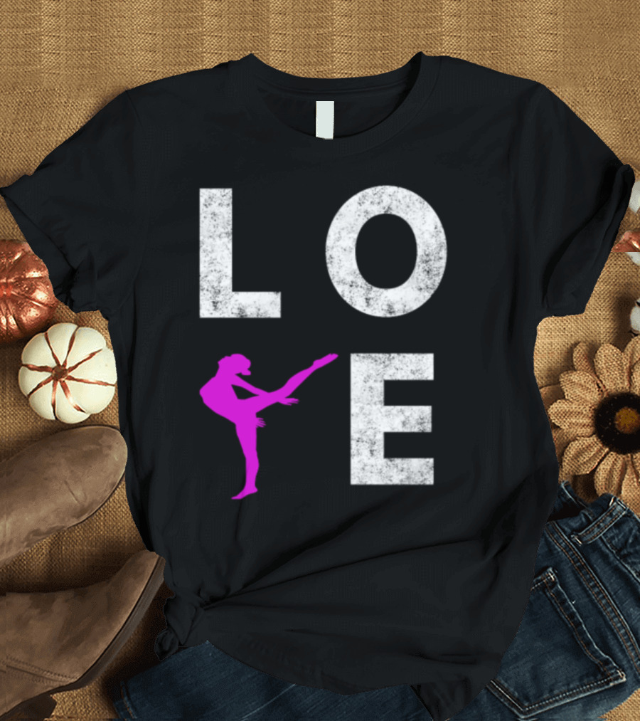 LOVE Dance Ballet Silhouette for Dancers and Ballet Lovers T-Shirt