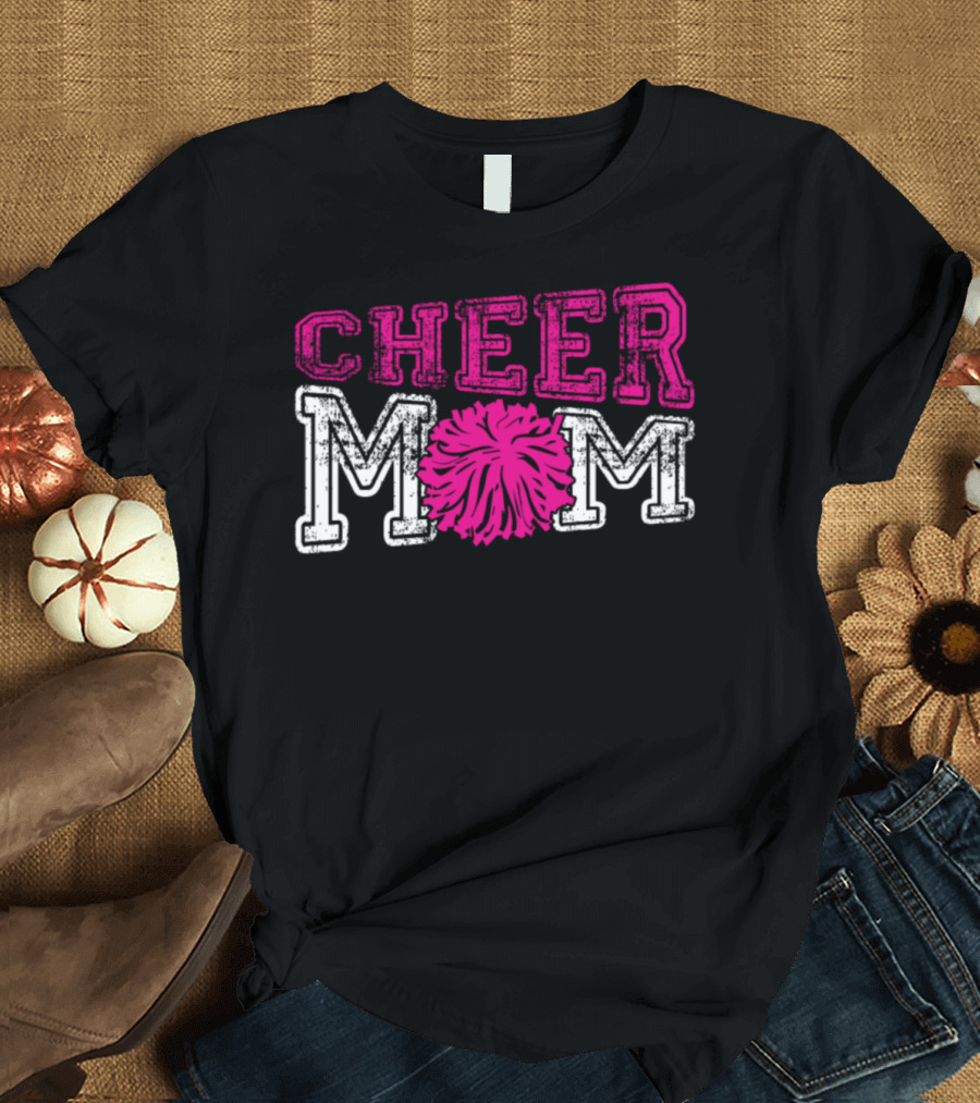 Cheer Mom Pom Pom Love T-Shirt