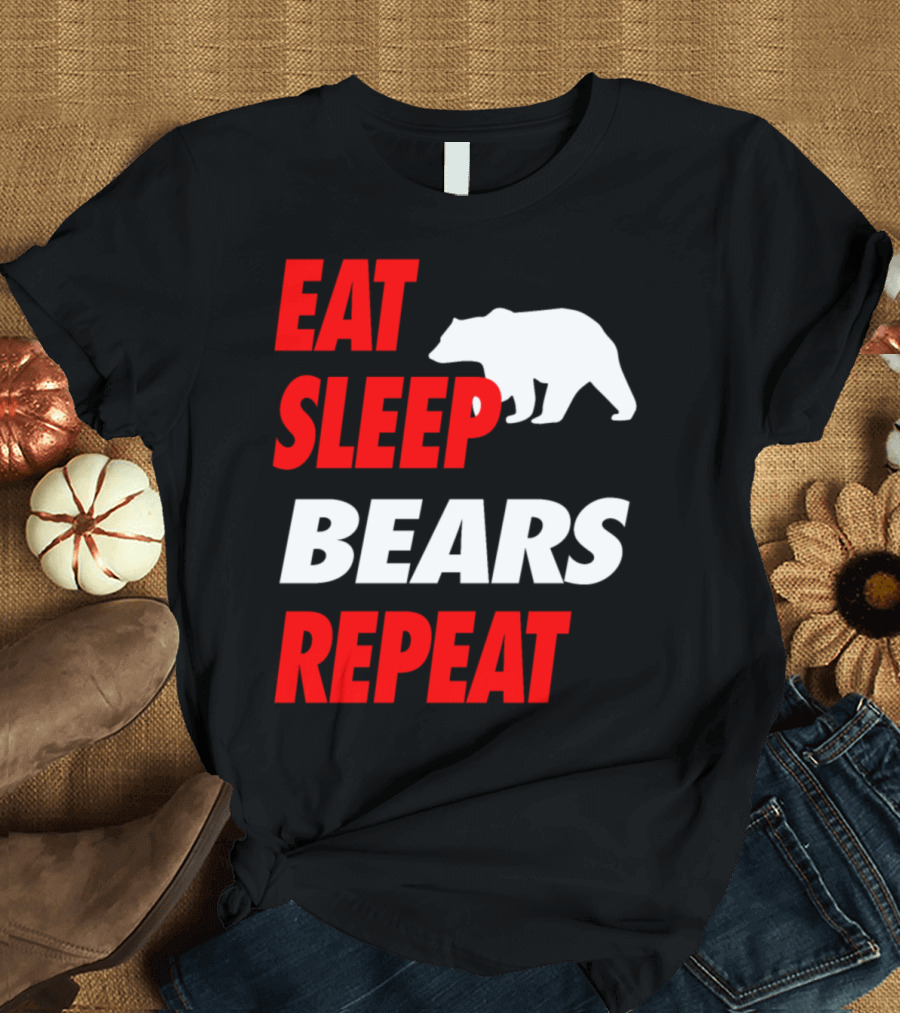 Eat Sleep Bears Repeat Bear T-Shirt