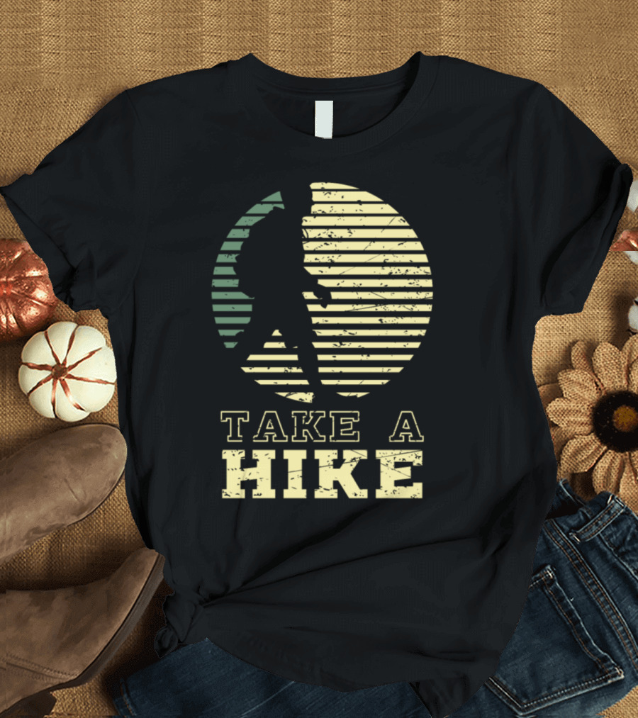 Take A Hike Retro Striped T-Shirt