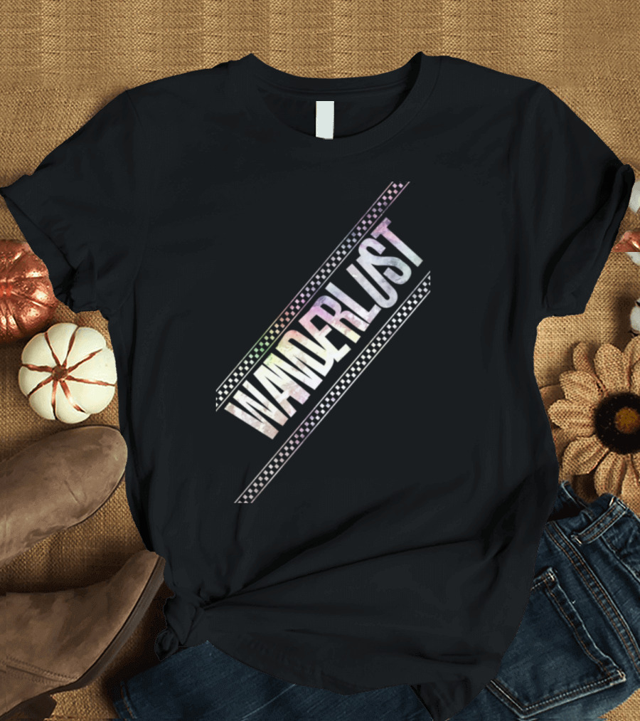 Wanderlust Summer Casual Vacation Checkerboard T-Shirt