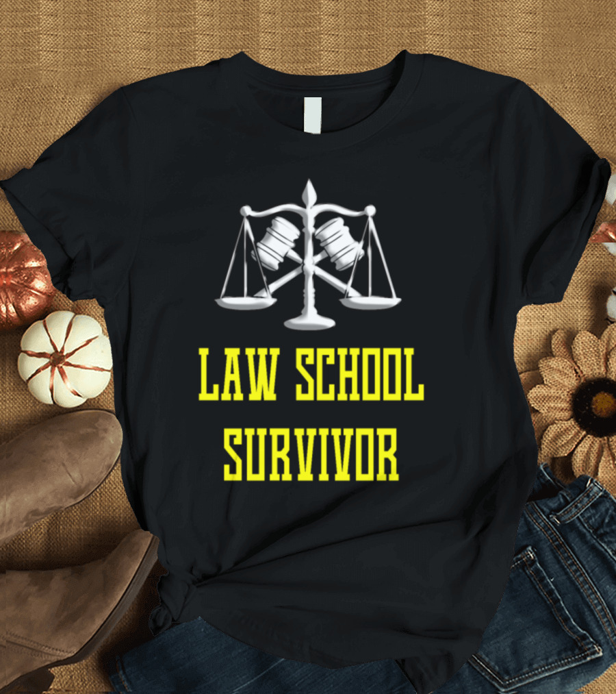 Law School Survivor Scales of Justice Menfuture Lawyer T-Shirt