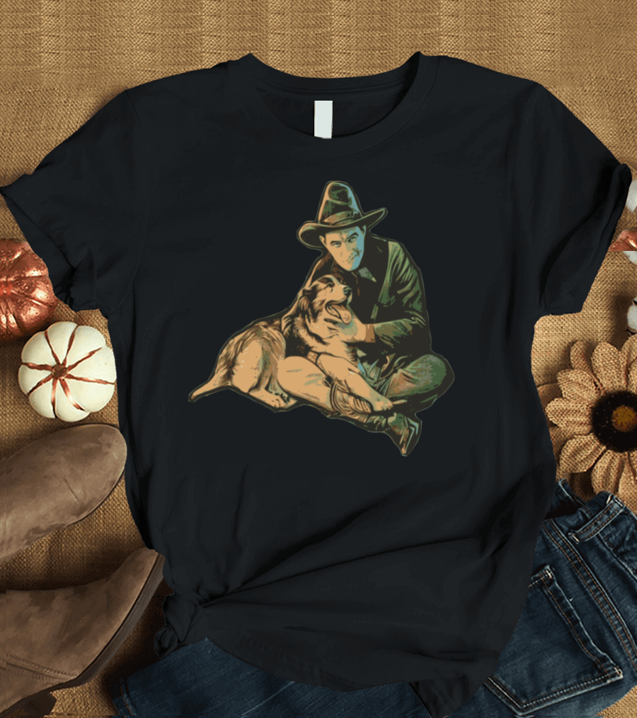 Cowboy with Loyal Dog Companion T-Shirt