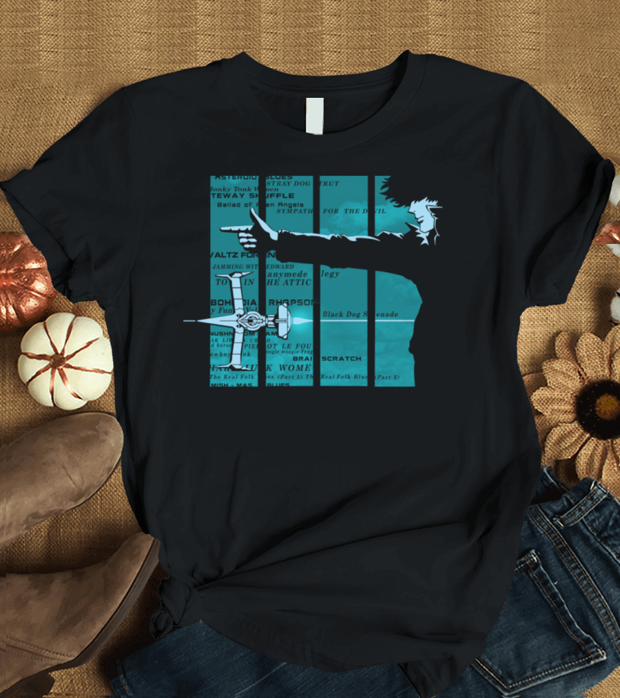 Cowboy Bebop Sympathy For The Devil Jazz Blues Noir Aesthetic T-Shirt