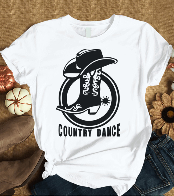 T-Shirt: Cowboys Country Dance Boot Hat Iconic T-Shirt Cowboys Country Dance Boot Hat Iconic T-Shirt