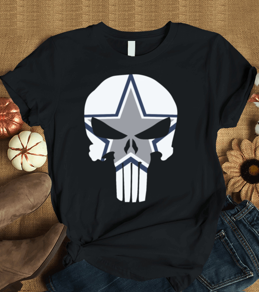 Dallas Cowboys Punisher Skull Icon T-Shirt