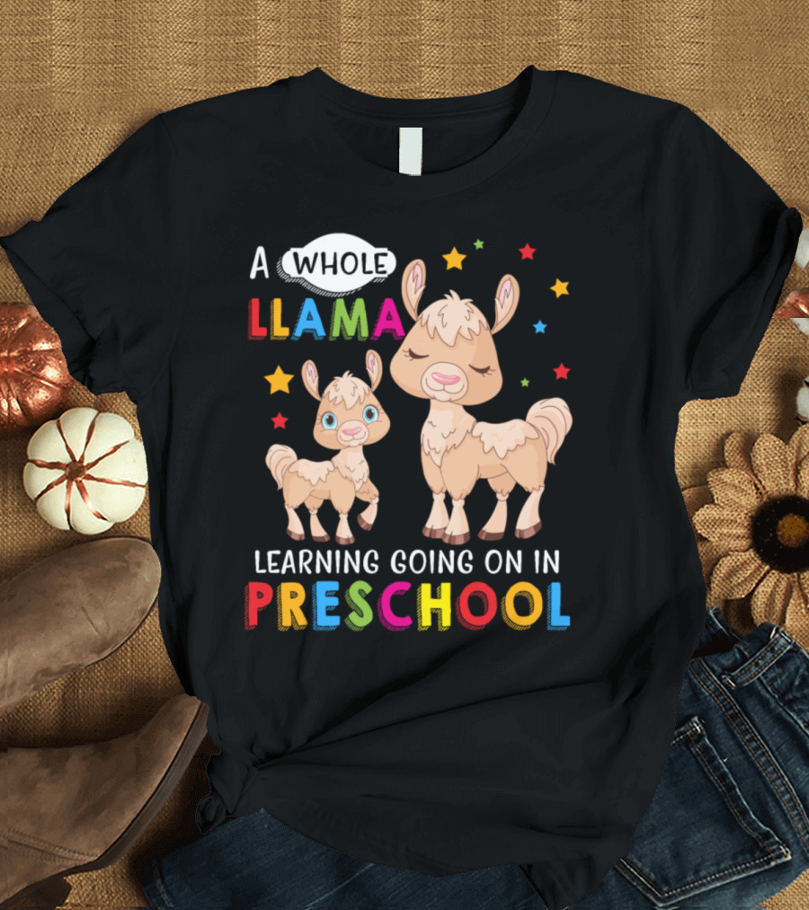 A Whole Llama Learning Going On in Preschool T-Shirt
