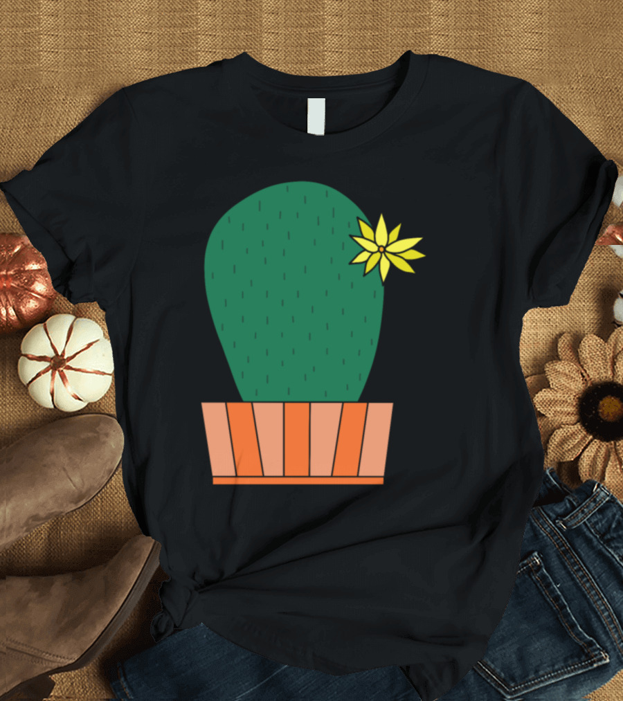 First Place Cactus with Yellow Flower T-Shirt
