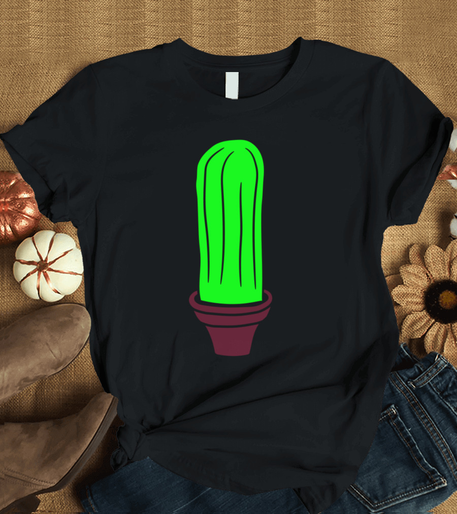 Little Green Cactus in Flowerpot Sweet T-Shirt