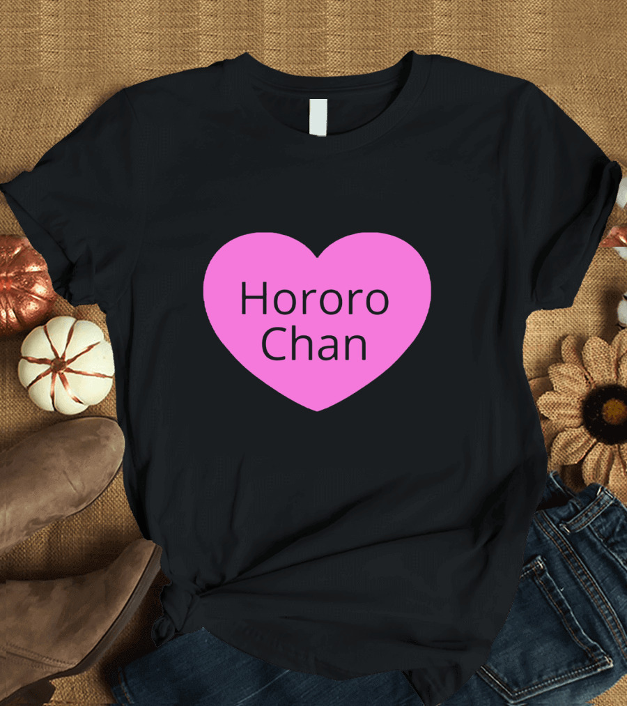 Hororo Chan Pink Heart Icon Love T-Shirt