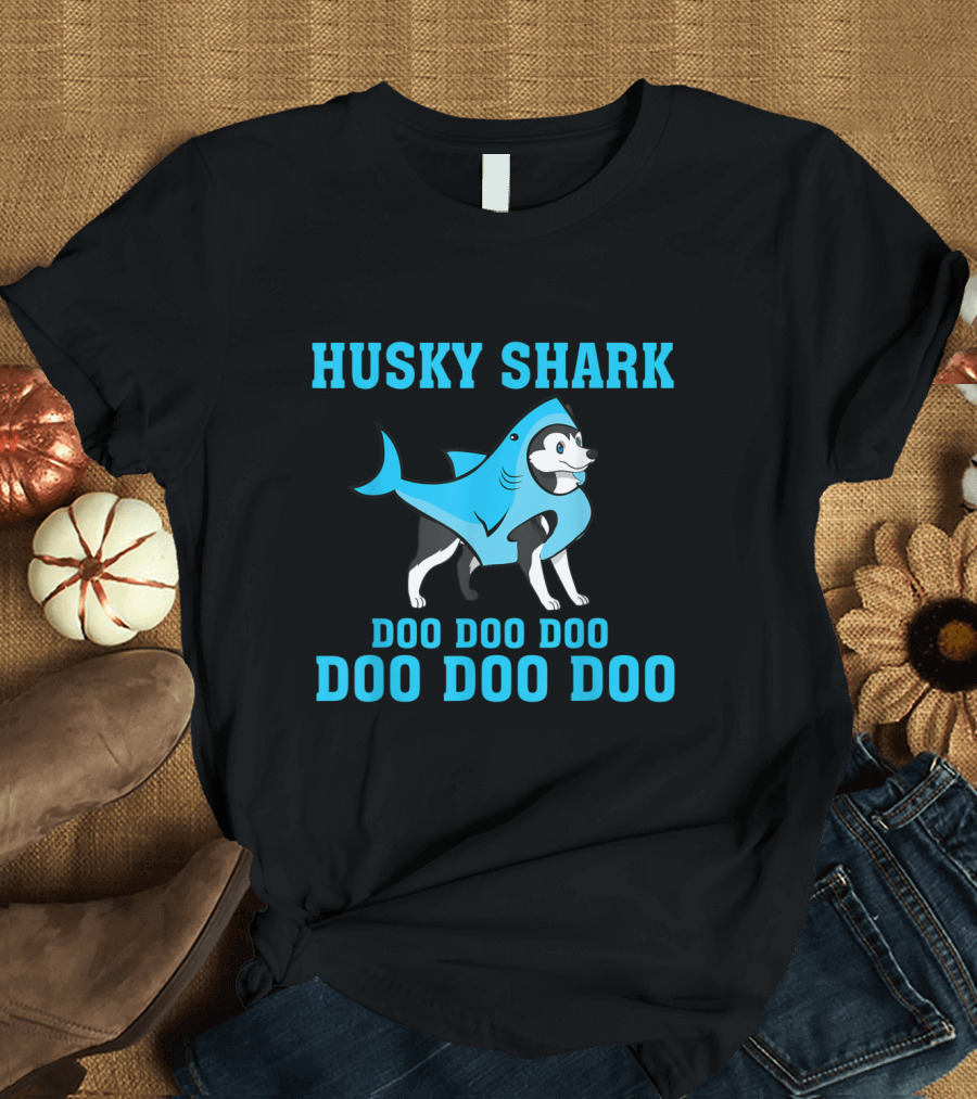 Husky Shark Doo Doo Doo Doo Doo Doo Siberian Husky Costume Novelty T-Shirt