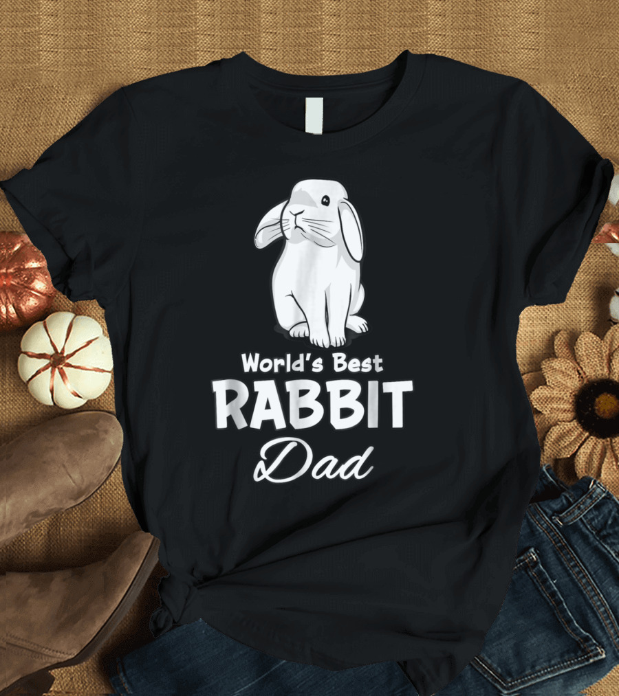 World's Best Rabbit Dad Cute Bunny T-Shirt