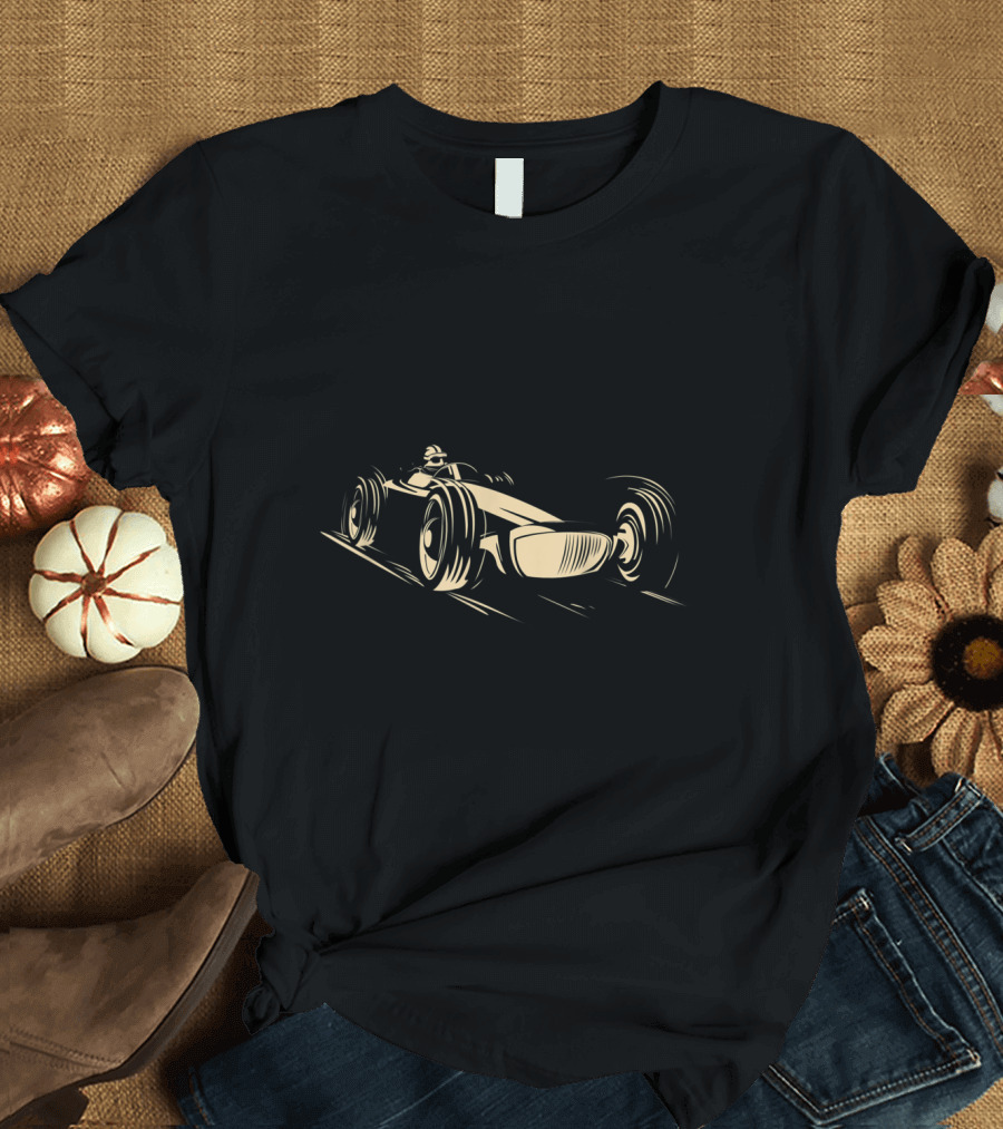 Race Car Racing Sports Auto Racer Vintage Style Formula Car T-Shirt