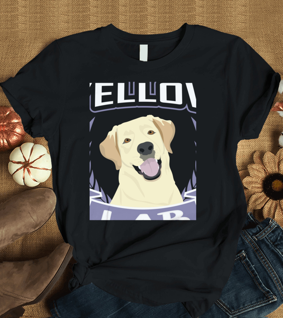 Yellow Lab Labrador Dog Funny Lab Retr T-Shirt
