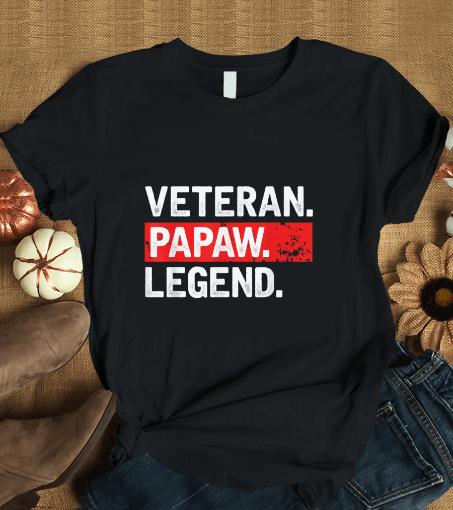 Veteran Papaw Legend Memorial Day Mens T-Shirt