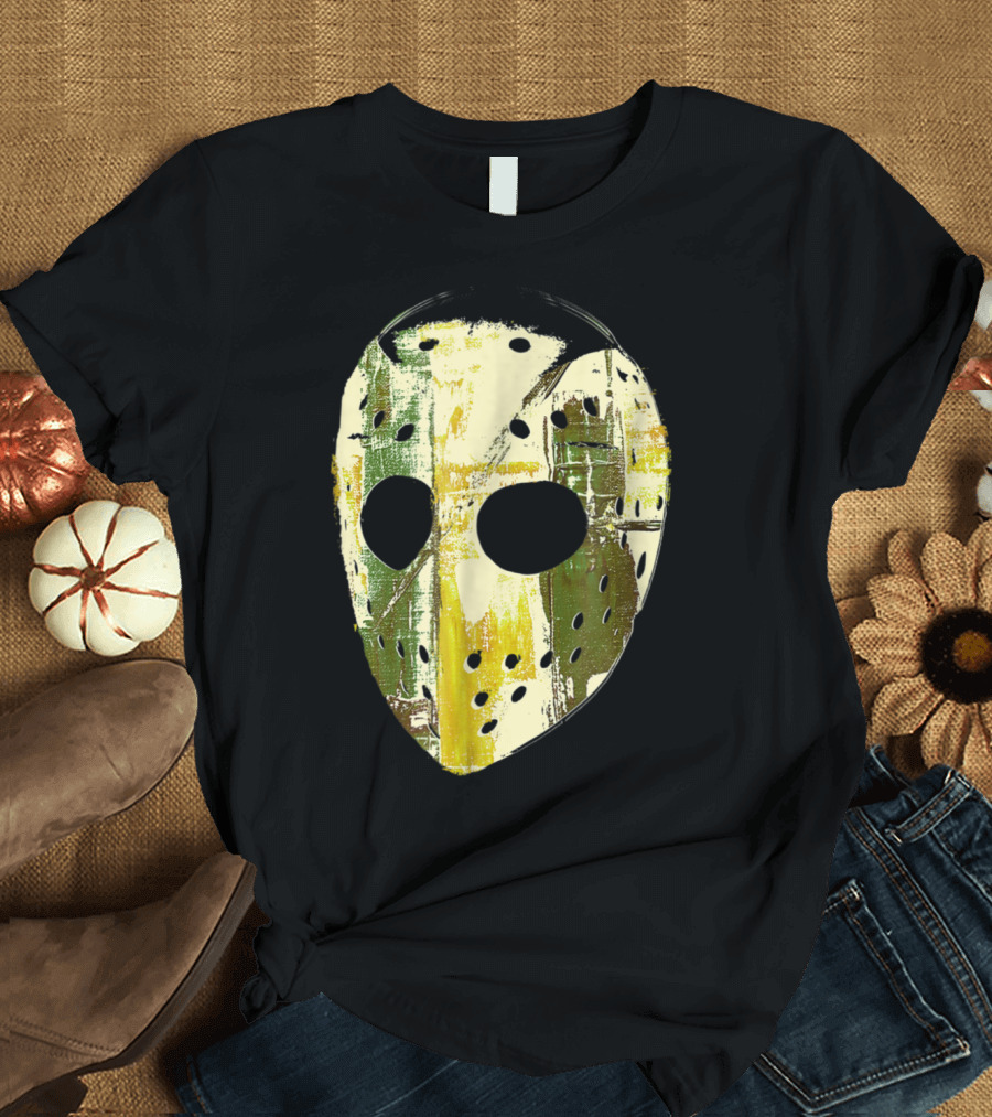 Old School Hockey Goalie Mask Paintin T-Shirt