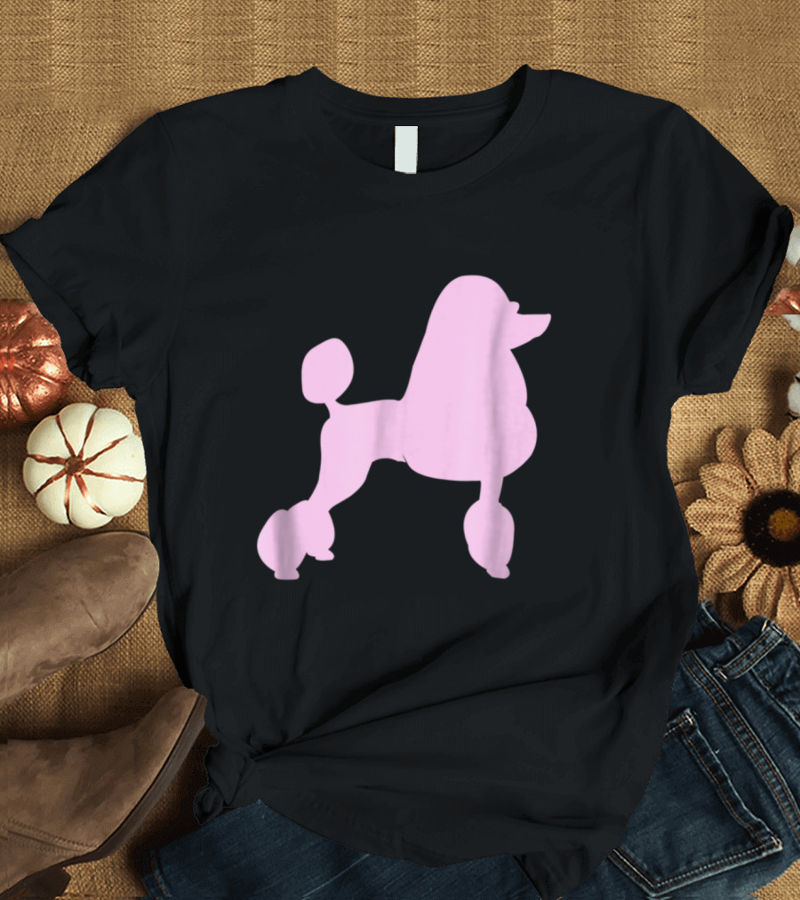 1950s Sock Hop Pink Poodle T-Shirt