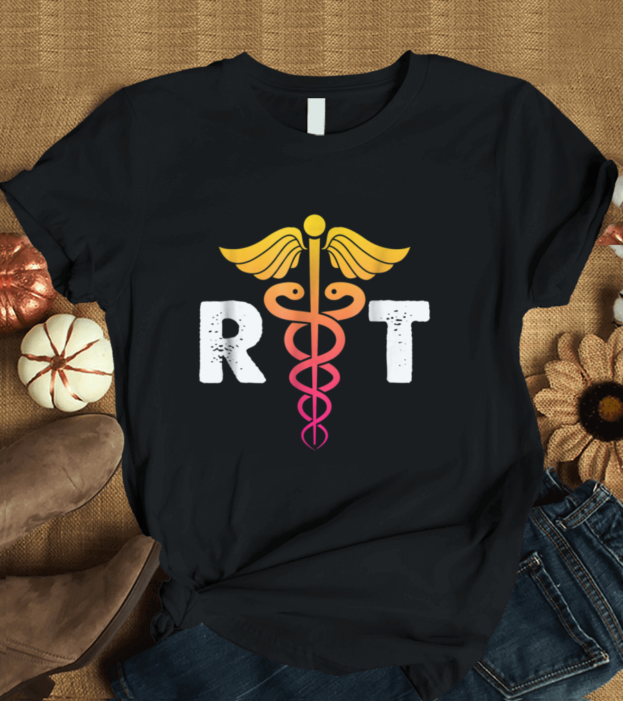 Respiratory Therapist RT Caduceus Symbol Emblem T-Shirt