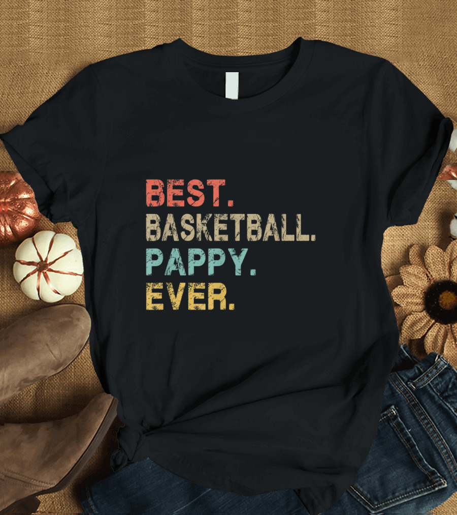 Best Basketball Pappy Ever Vintage Funny T-Shirt