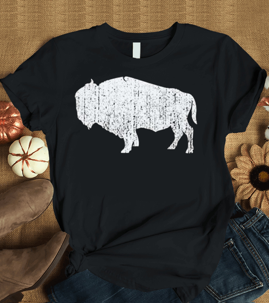 Vintage Distressed American Bison Buffalo T-Shirt