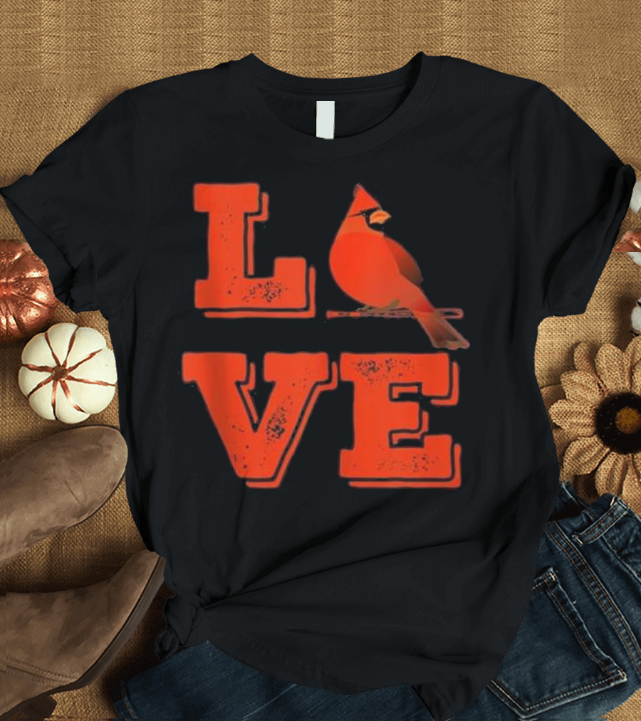 Love St. Louis Missouri Cardinal Baseball Classic T-Shirt