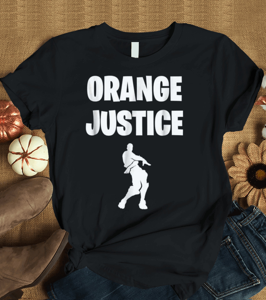 Orange Justice Dance Meme Silhouette Movement T-Shirt