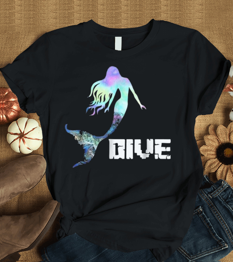 Dive Love Scuba Mermaid T-Shirt
