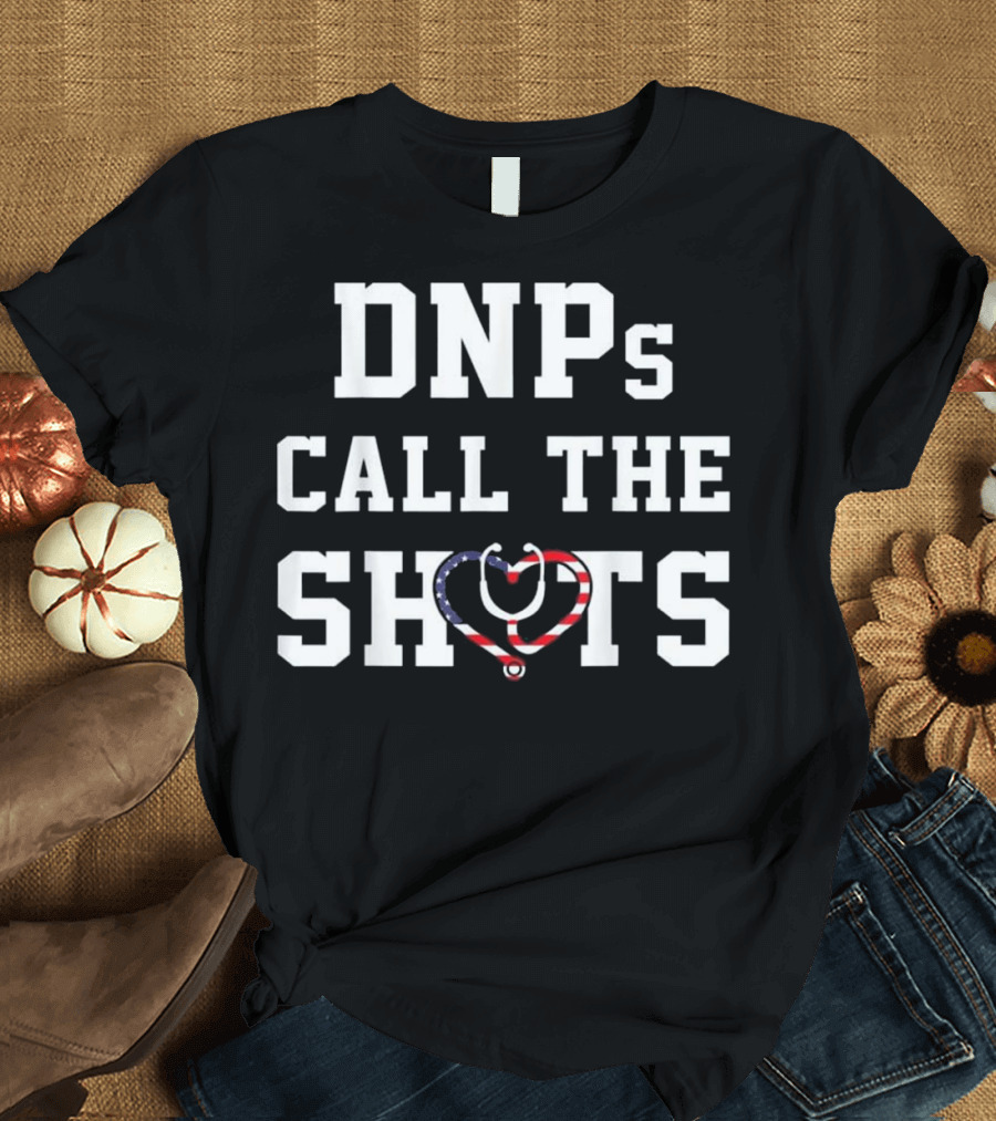 DNPs Call the Shots Stethoscope USA Flag T-Shirt