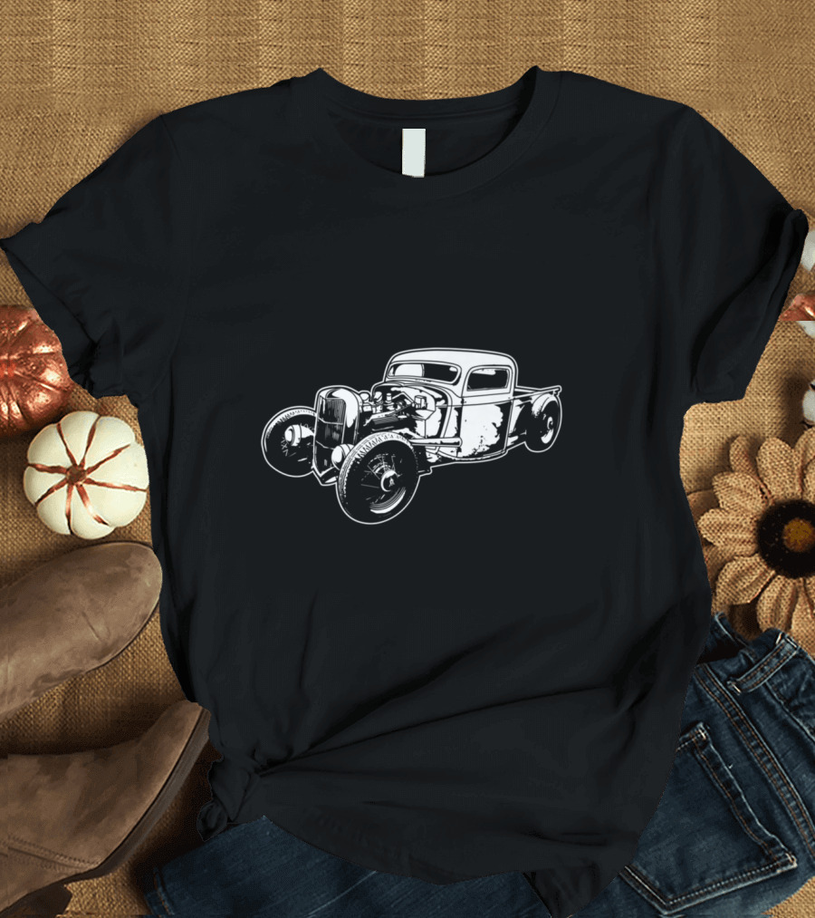 Vintage Rat Rod Classic Hot Rod Car T-Shirt