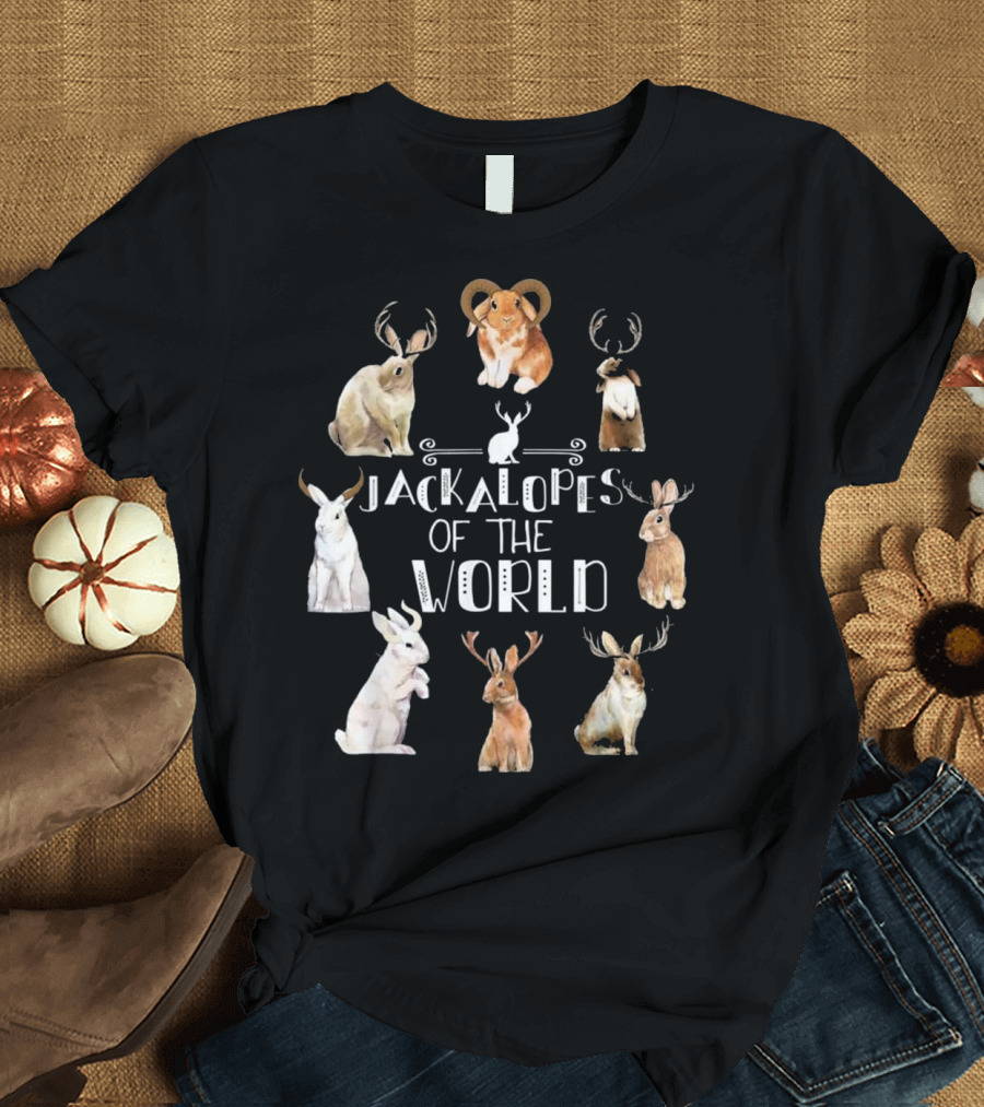 Jackalopes of the World Cryptozoology Camping T-Shirt