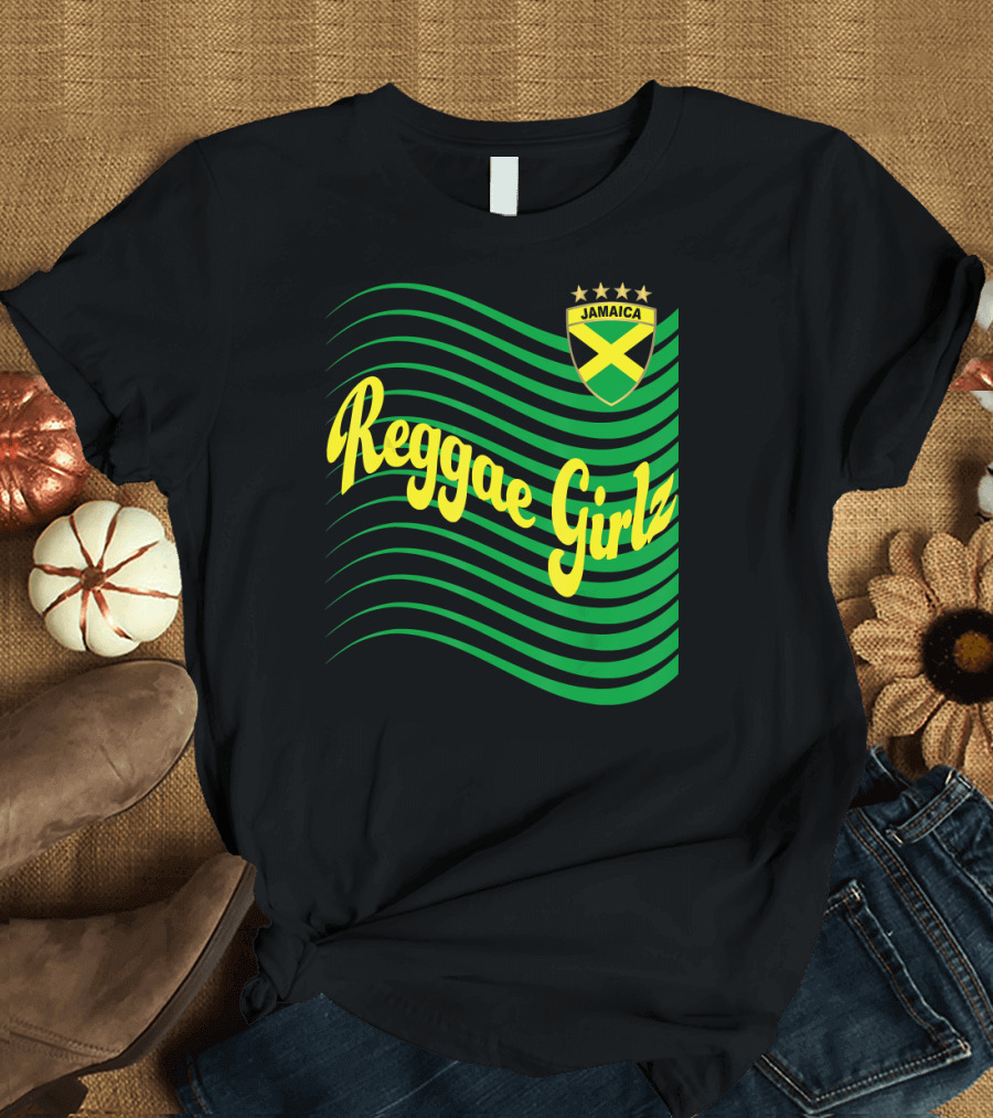 Jamaica Reggae Girlz Soccer Jersey Jama Iconic T-Shirt