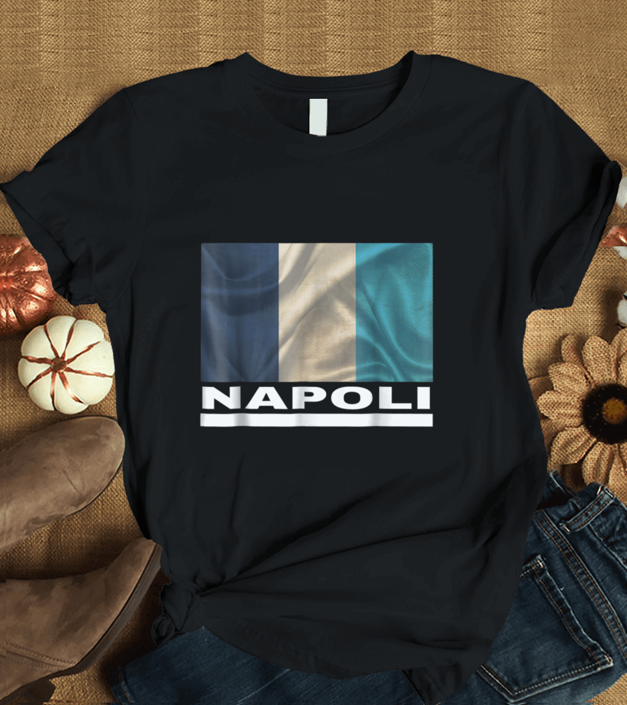 Napoli Jersey Italian Flag Naples Blue and White T-Shirt