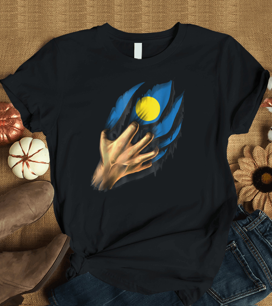 Palau Flag Palauan Spirit Within Me T-Shirt