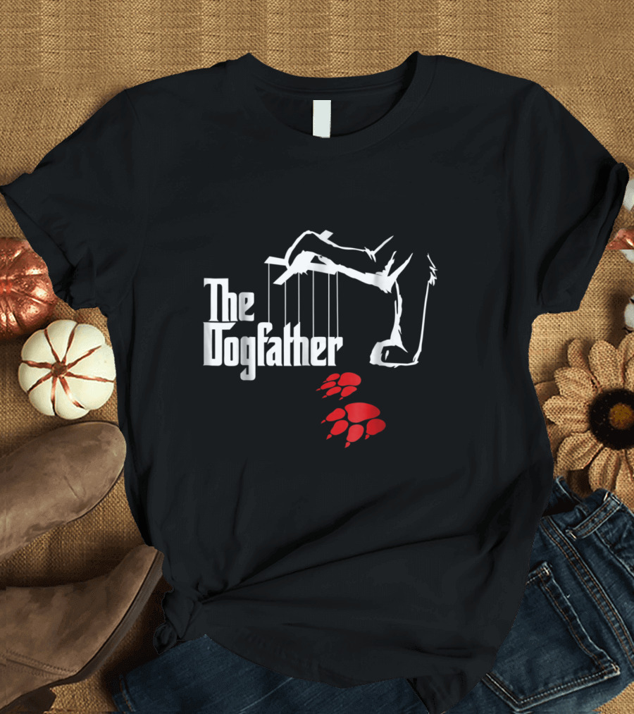 The Dogfather Funny Cool Dog Paw Puppet T-Shirt