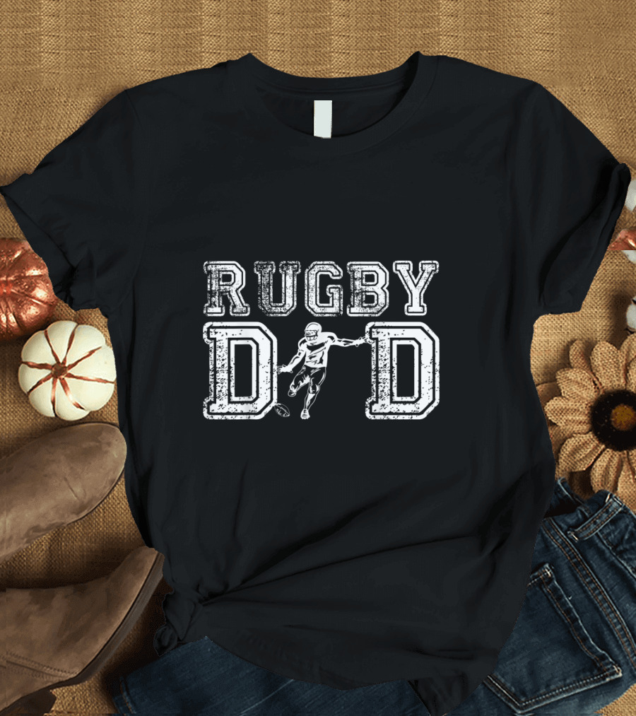 Rugby Dad Vintage Player Daddy T-Shirt