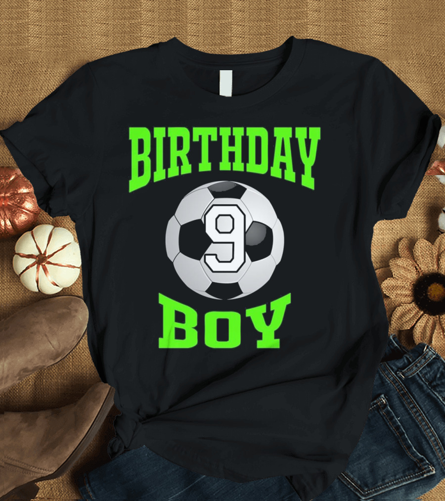 Birthday Boy 9 Soccer T-Shirt