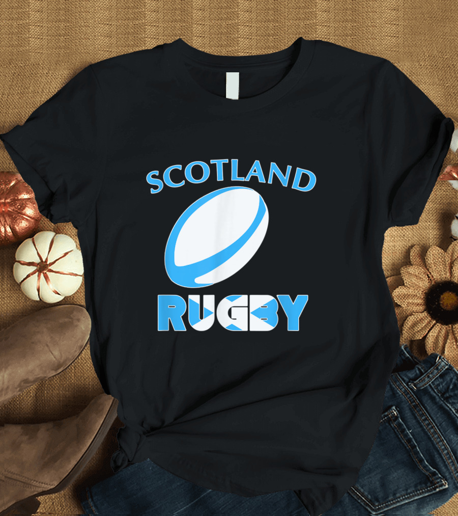 SCOTLAND RUGBY Ball and Flag Elements T-Shirt