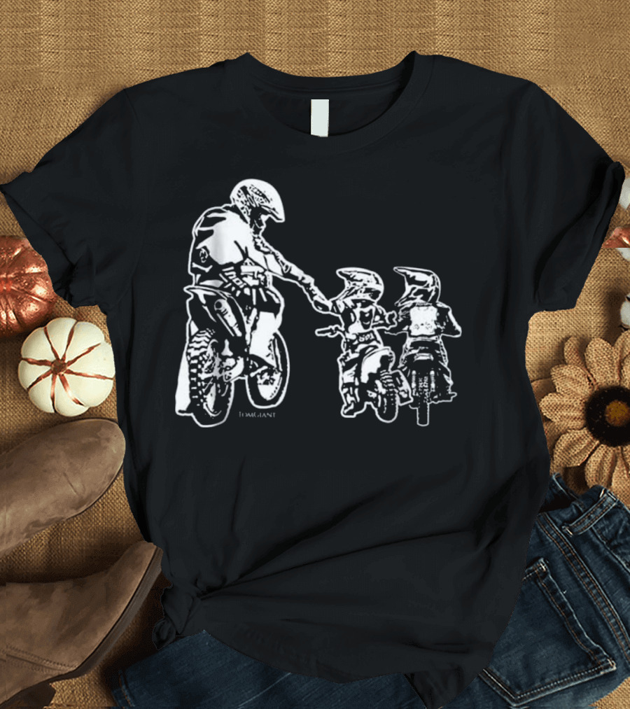 Cool Dad and Kids Dirt Bike Rider Motocross Men You T-Shirt