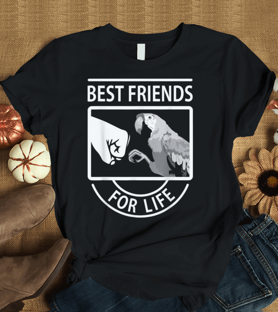Best Friends For Life Parrot Fist Bump T-Shirt