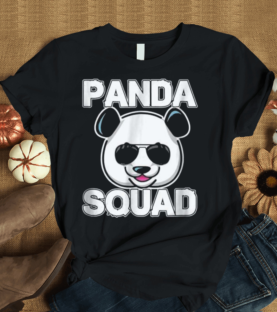 Panda Squad Cool Panda Bear T-Shirt
