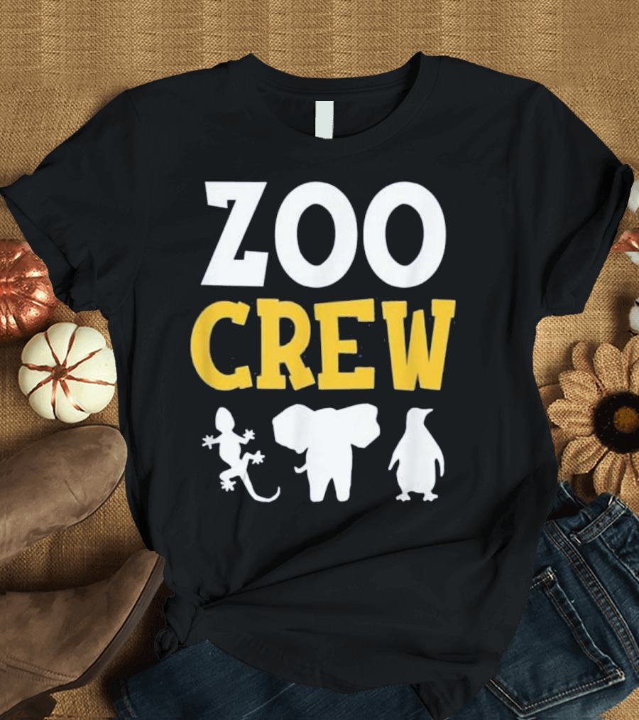 Zoo Crew Lizard Elephant Penguin T-Shirt