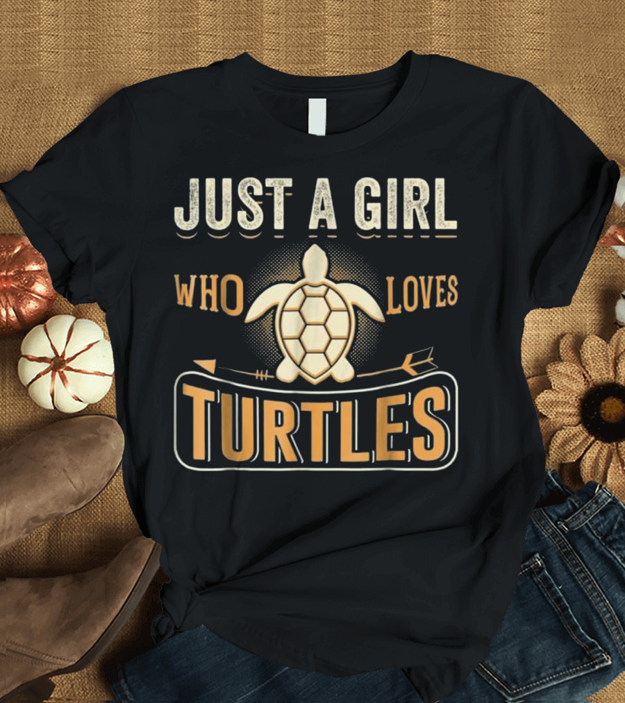 Just A Girl Who Loves Turtles Turtle Arrow T-Shirt
